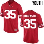 NCAA Ohio State Buckeyes Youth #35 Alex Backenstoe Red Nike Football College Jersey GHI7745LQ